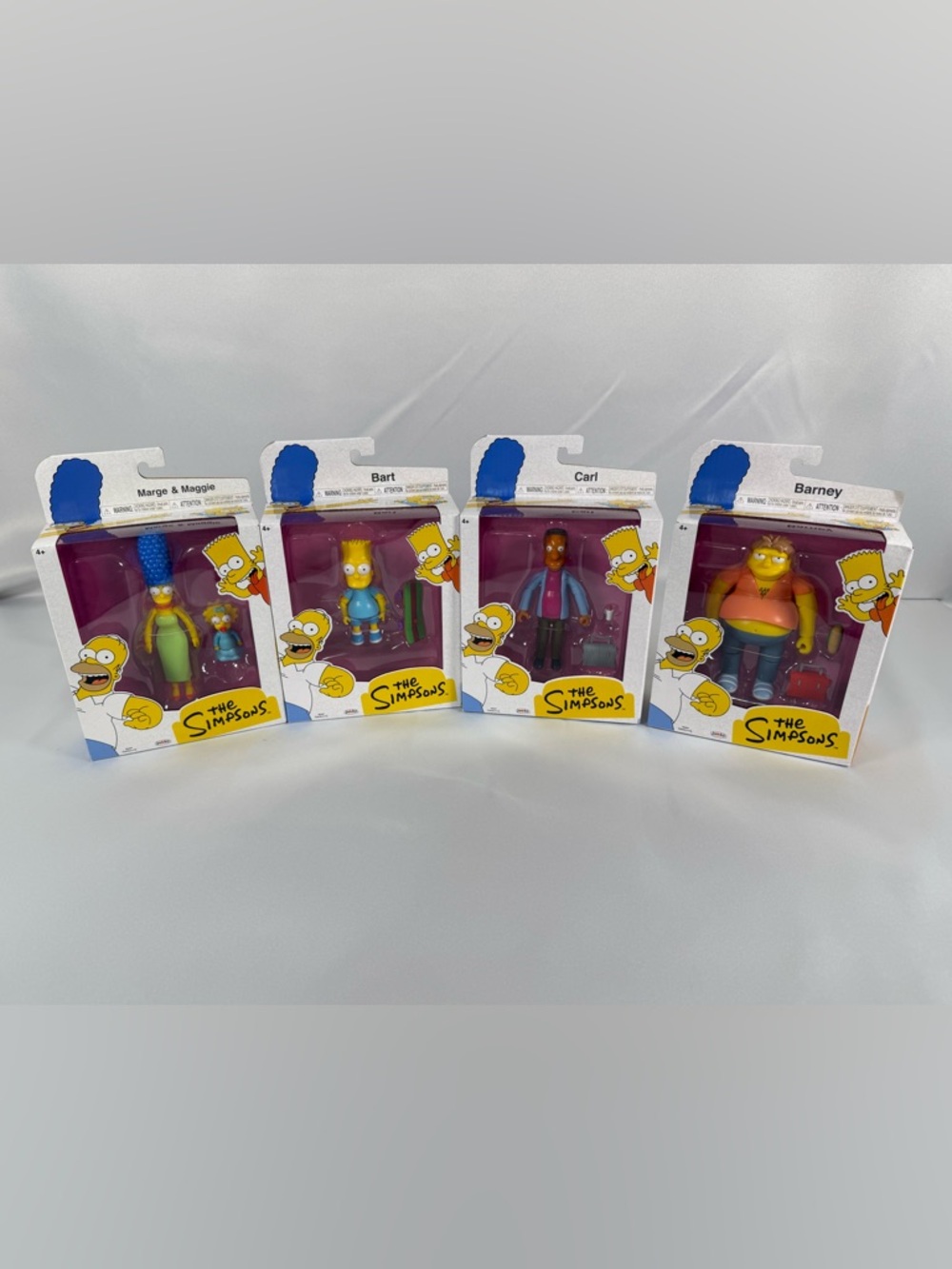 The Simpsons Figures | Marge & Maggie, Bart, Carl, Barney | NIB